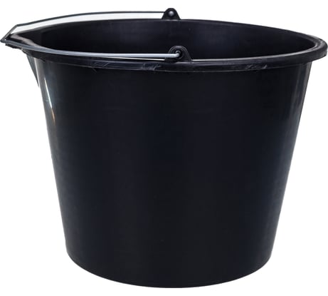 Строительное пластмассовое ведро Зубр 12 л высокопрочное с носиком  06093-12_z02
