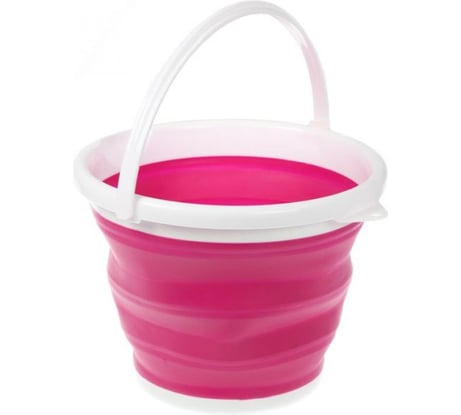 Ведро BRADEX складное, круглое, 5 л, розовое TD 0552