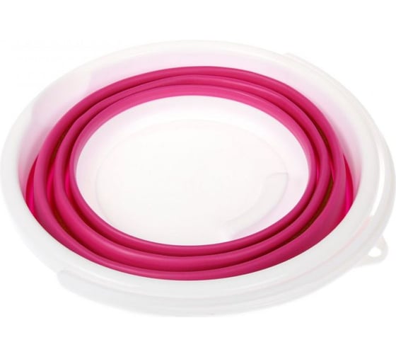 Ведро BRADEX складное, круглое, 5 л, розовое TD 0552