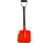 Автомобильная лопата для снега TopAuto длина 65 см, алюминий, оранжевый ковш TA-ZL-65B