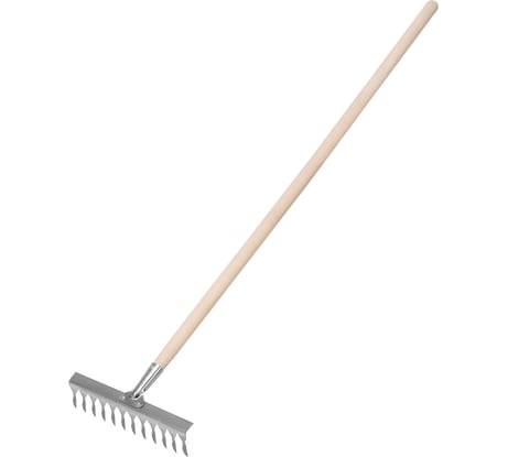 Грабли СИБРТЕХ 12-зубые, витые, 290 мм, нержавеющая сталь, черенок Россия 61754