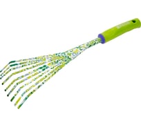 Грабли веерные Palisad пластиковая рукоятка круглый зуб 62042