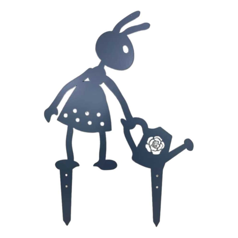 Садовая фигура НАЮ "Муравьишка с лейкой", цвет графит, 46 см, сталь МДГ ...