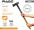 Топор - колун кувалда RAGE By VIRA 3000 г (3кг) с фиберглассовой рукояткой 87 см 900300 16