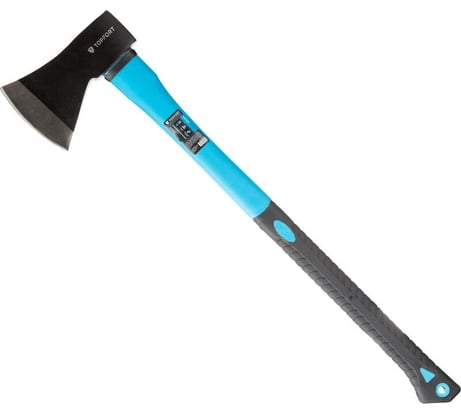 Топор Topfort 1250 г, из углеродистой стали, фибергласовое топорище 1704775