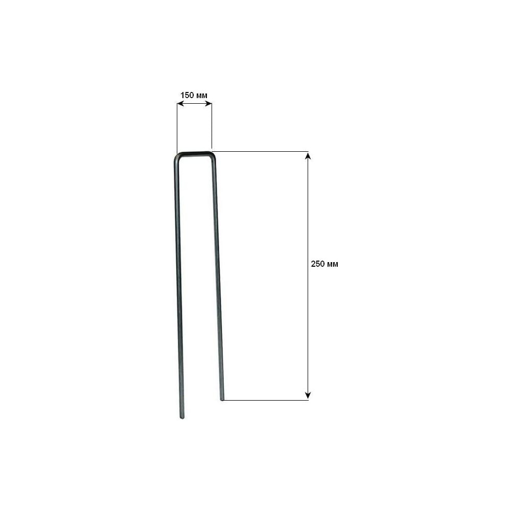 П-образная скоба Ks-store 250x150x250мм, Ø6мм А240. (Упаковка 50 штук ...