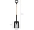 Лопата совковая с деревянной ручкой Fiskars Solid 1066723 8