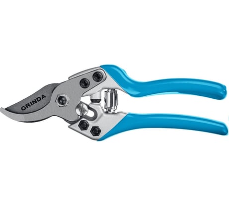 Секатор с эргономичными алюминиевыми рукоятками, плоскостной Grinda P-27 190 мм PROLine 423427