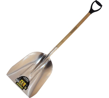 Снегоуборочная лопата NIKONA ROUGHNECK 12 деревянный черенок + D-образная рукоятка 36" 68-273