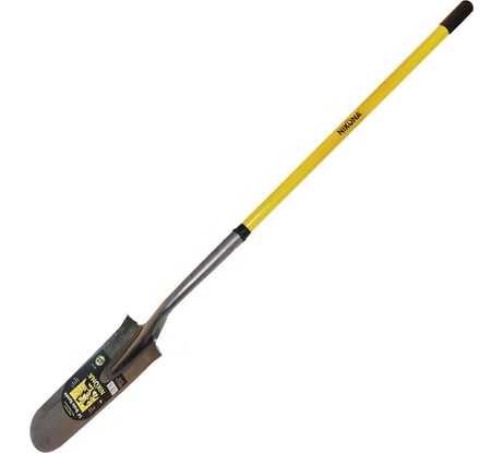 Штыковая лопата NIKONA с длинным лезвием, с фибровой ручкой 48" 68-232