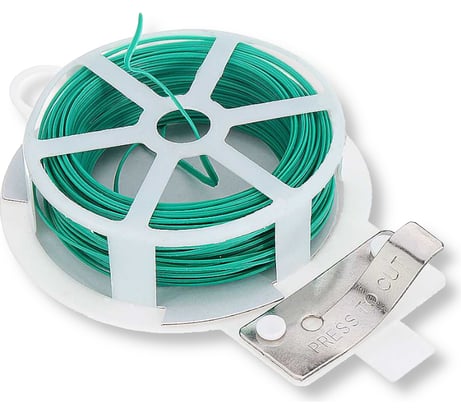 Проволока для подвязки растений на катушке MasterProf металл в ПВХ, 50 м ДС.070766