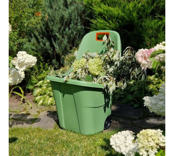 Тележка садовая Архимед GARDEN TULIP 68л зеленая Р3001ЗЕЛ