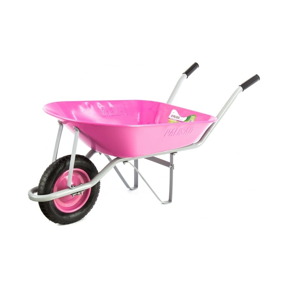 Садовая тачка PALISAD грузоподъемность 160 кг объем 78 л Pink Line ...