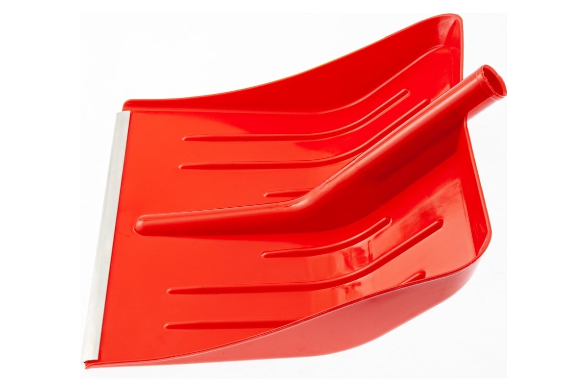 Лопата для уборки снега СИБРТЕХ пластиковая красная 616175 - выгодная .