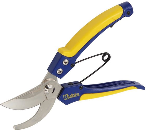 Секатор садовый KUBIS max 15 мм, лезвие Mn65, HRC 53-55, 200 мм 02-05-6002