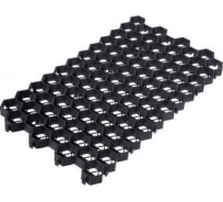 Газонная решетка Gidrolica 70х40х3,2 см - пластиковая черная, клетка С250 608
