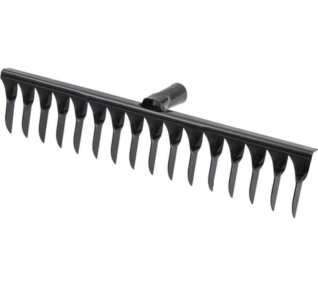 Грабли классические усиленные КЭС ширина 480 мм, 16 витых зубьев, тулейка 30 мм, без черенка 21010084 21010084н