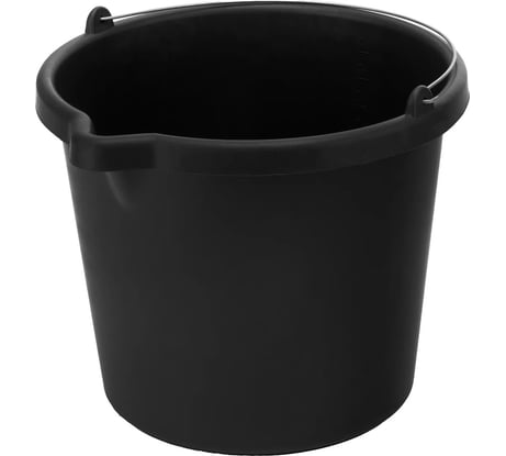 Ведро строительное пластмассовое СИБРТЕХ, 20 л, высокопрочное, с носиком 81480