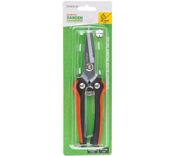 Секатор с прямыми лезвиями STARTUL GARDEN 19см ST6410-05