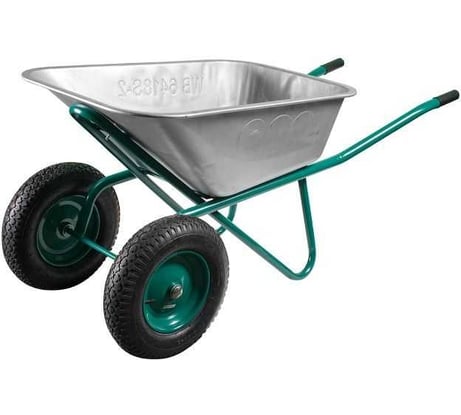 Тачка строительная ECO 120 л, 300 кг, 2 пневмоколеса 4.00-8, вес 14.5 кг WB6418S-2