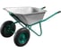Тачка строительная ECO 120 л, 300 кг, 2 пневмоколеса 4.00-8, вес 14.5 кг WB6418S-2 1