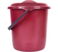 Ведро Spin&Clean Rock'n'Roll, с крышкой, 12 л, бордо SV4077БР 49879