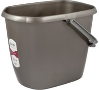 Прямоугольное ведро 13 л Svip Классика антрацит SV3895АНТ