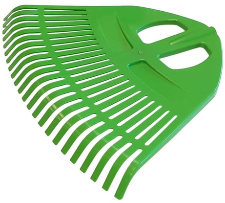 Грабли веерные ООО ПК Тандем-АГРО пластмассовые 23 зуба, ЦВЕТНЫЕ, ширина рабочей части 500мм, без черенка 4670016437853