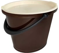 Ведро садовое SOLARIS 5 л, с крышкой, шоколадного цвета S1514