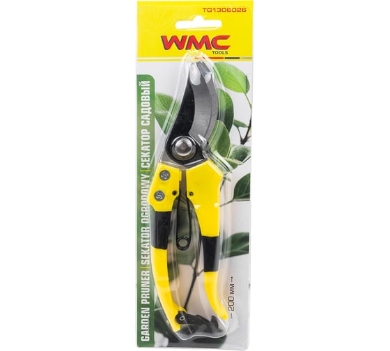 Секатор садовый WMC TOOLS 200 мм WMC-TG1306026(59109)