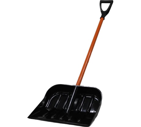 Снеговая лопата из поликарбоната CARBOLUX ПК-1-Э с алюминиевым черенком и ручкой 01110