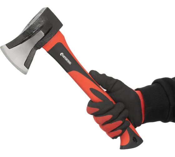Колун кованый INTERTOOL 1000 г, ручка из фибергласса HT-0274