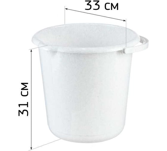 Ведро IDEA 15 л М 2431 Банановый