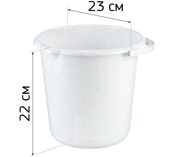Ведро IDEA 5 л М 2429 Банановый