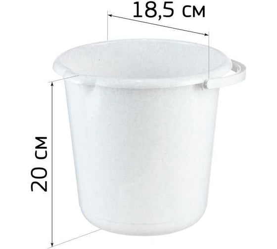 Ведро IDEA 3 л М 2428 Банановый