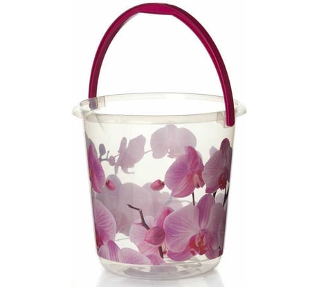 Ведро IDEA ДЕКО 5 л М 2425 орхидея