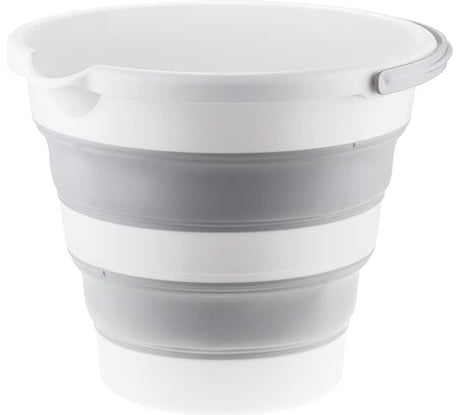 Ведро IDEA ФЛЕКС 10 л, складное М 2413 Смоки