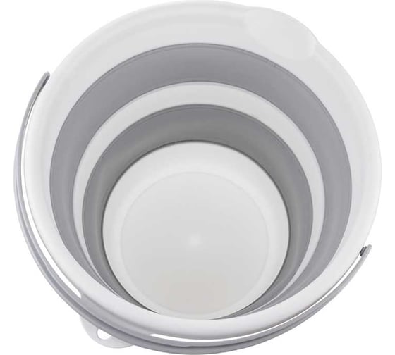 Ведро IDEA ФЛЕКС 10 л, складное М 2413 Смоки