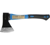 Топор ТУНДРА кованый фибергласовое обрезиненное топорище 38 см, 800 г 882046