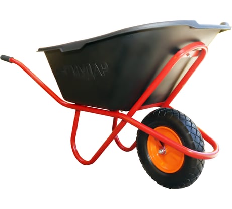 Тачка 1-колесная Промышленник 110л. антиударная, колесо пневмо 4,00/8 ПРОМ-110А1КП