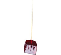 Лопата для снега Репка поликарбонат, с черенком, красная 46317