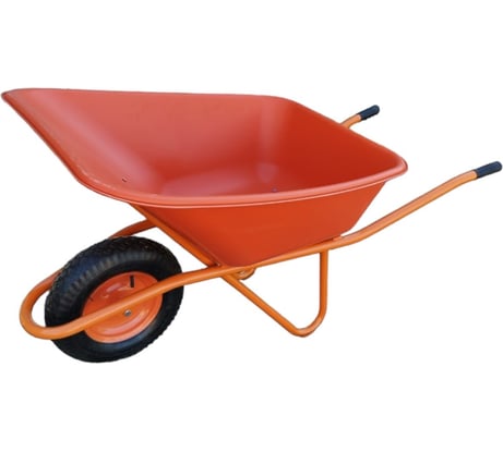 Тачка строительная усиленная одноколесная LWI 150л, 280кг, сверхпрочное полимерное корыто LWI150PROFI