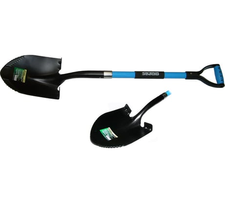 Штыковая лопата SKRAB ЭРГО зубчатая с фибергласовой ручкой 28100