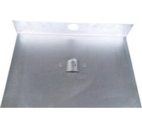 Лопата для снега СПЕЦ Движок алюминий, 1-бортн. 375x500 мм с накл. без черенка, d 40мм И-01978