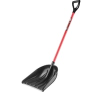 Лопата для снега HAMMER Black 1.0 326-003 с металлическим черенком в ПВХ-оплётке 592798