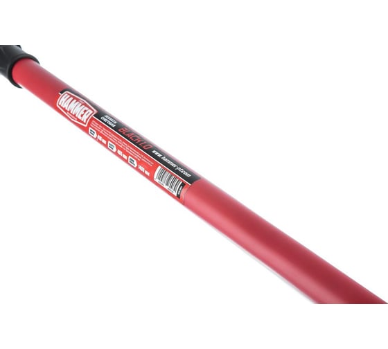 Лопата для снега HAMMER Black 1.0 326-003 с металлическим черенком в ПВХ-оплётке 592798