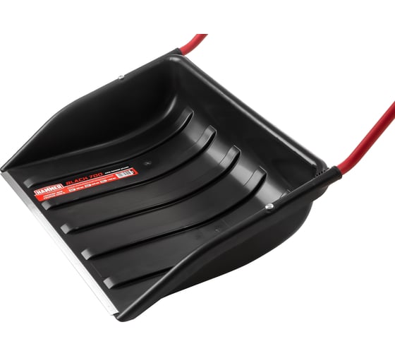 Скрепер для уборки снега HAMMER Black 326-005 530х700 мм, П-образная ручка в ПВХ-оплётке 630430