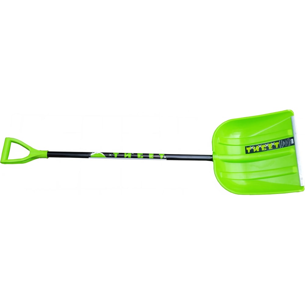 Лопата для снега "Тибет" со съемным алюминиевым черенком и V-ручкой (410х415х1600 мм)