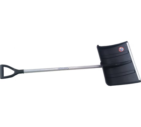Лопата для уборки снега Инструм-Агро Снеговик с алюминиевым черенком и планкой, 49x37 см 100162