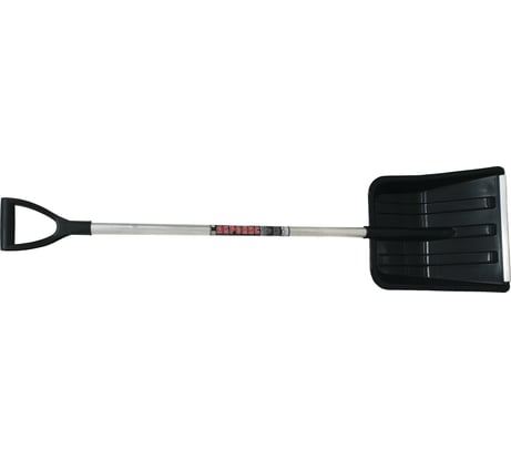 Лопата для уборки снега Инструм-Агро Акронис с алюминиевым черенком и планкой, 40,5x45 см 100185